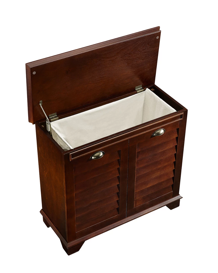 Crosley Lydia Lift-Top Hamper Home Bookcases & Shelving - Image 2