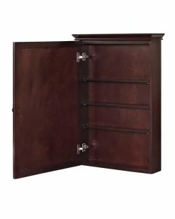 Crosley Lydia Mirrored Wall Cabinet Home Bookcases & Shelving