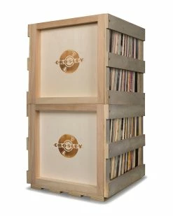 Crosley Stackable Record Storage Crate Home Smart Home Devices