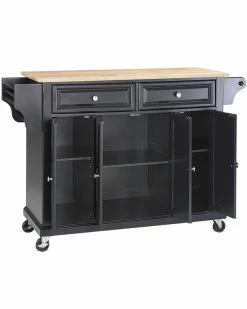 Crosley Wood Top Kitchen Cart Home Dining Tables