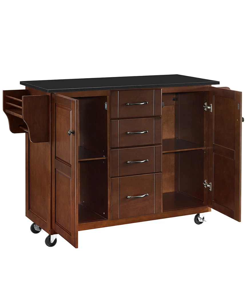 Crosley Eleanor Granite Top Kitchen Cart Home Kitchen & Pantry Storage - Image 2