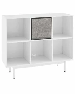 Crosley Liam 6 Cube Record Storage Bookcase With Speaker Home Bookcases & Shelving
