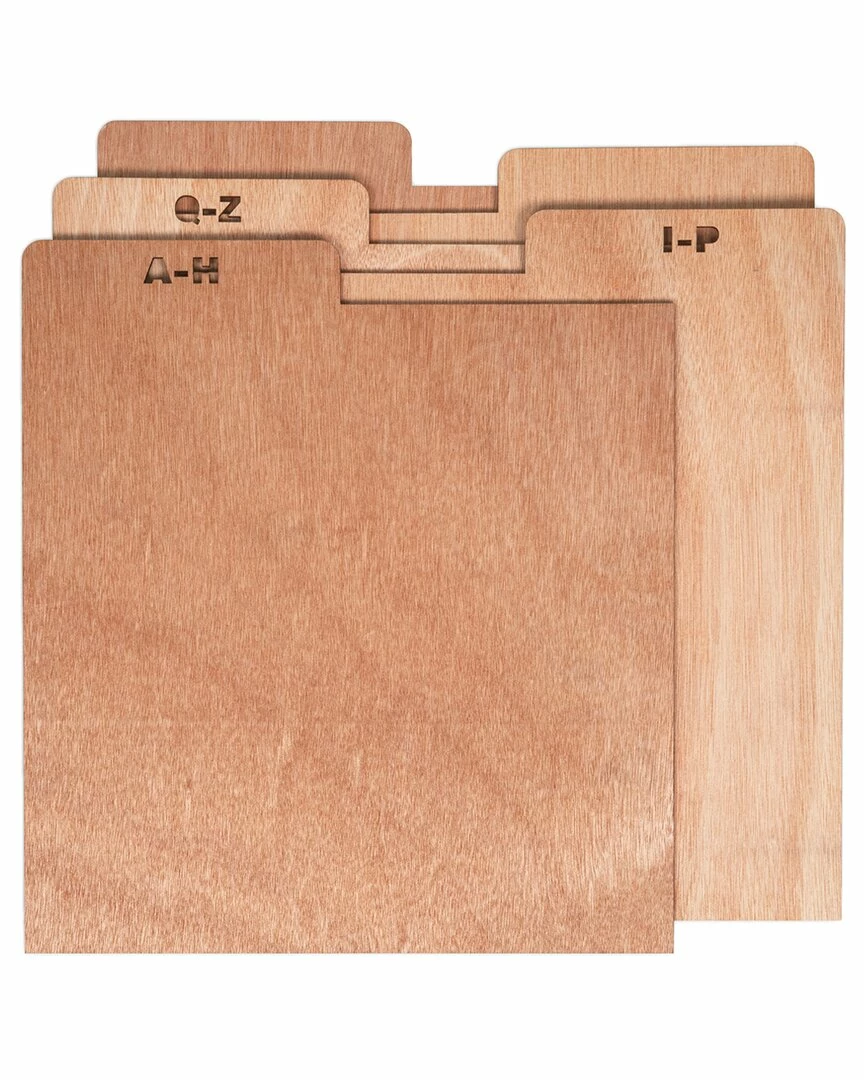 Crosley Radio Natural A-Z Wood Dividers For Crate Home Smart Home Devices