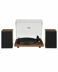 Crosley Radio Walnut C62 Shelf System Home TV Stands & Consoles