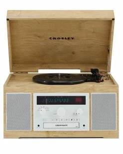 Crosley Radio Natural Haydn Entertainment Center Home Smart Home Devices