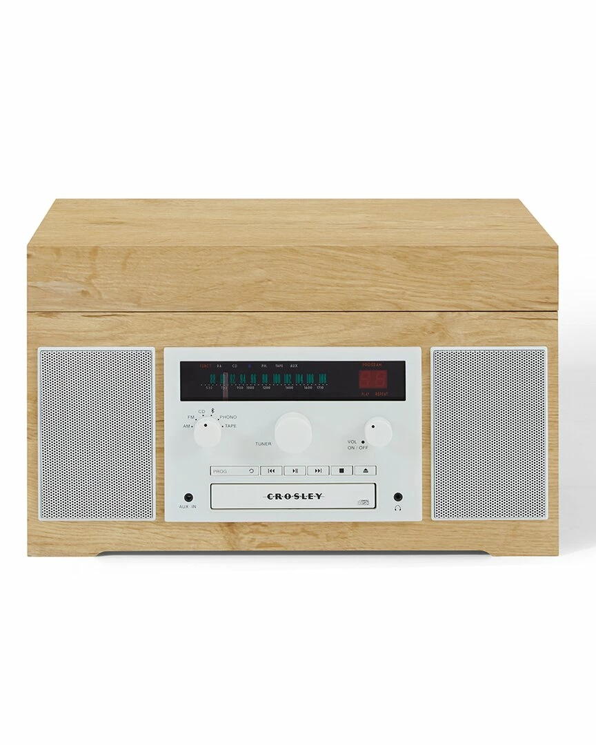 Crosley Radio Natural Haydn Entertainment Center Home Smart Home Devices - Image 3