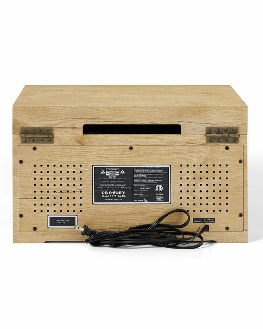 Crosley Radio Natural Haydn Entertainment Center Home Smart Home Devices - Image 5