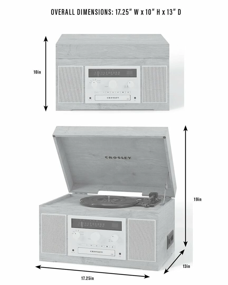 Crosley Radio Natural Haydn Entertainment Center Home Smart Home Devices - Image 7