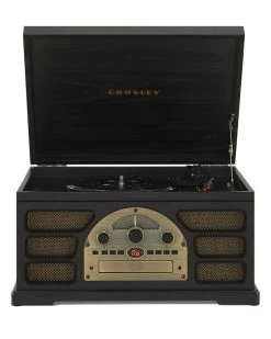 Crosley Radio Black Rochester Entertainment Center Home Smart Home Devices