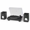 Crosley Radio Black Kt100Bt Turntable And Speaker Kit Home Smart Home Devices
