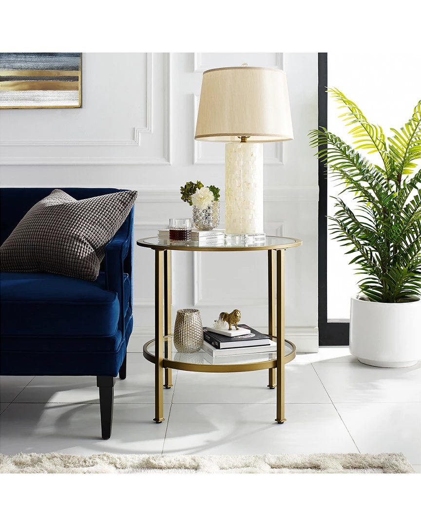 Crosley Aimee Glass Side Table Home End & Side Tables - Image 2