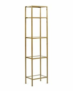 Crosley Aimee Narrow Etagere Home Bookcases & Shelving