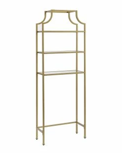Crosley Aimee Space Saver Gold Home Bookcases & Shelving