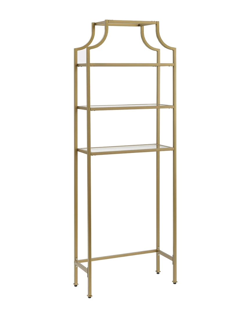 Crosley Aimee Space Saver Gold Home Bookcases & Shelving