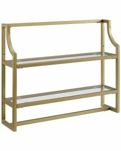 Crosley Aimee Wall Shelf Home Bookcases & Shelving