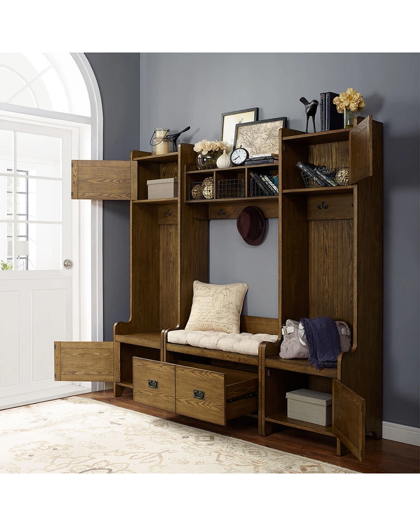 Crosley Fremont 4pc Entryway Kit Home Bookcases & Shelving - Image 4