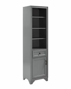 Crosley Tara Linen Cabinet Home Bookcases & Shelving