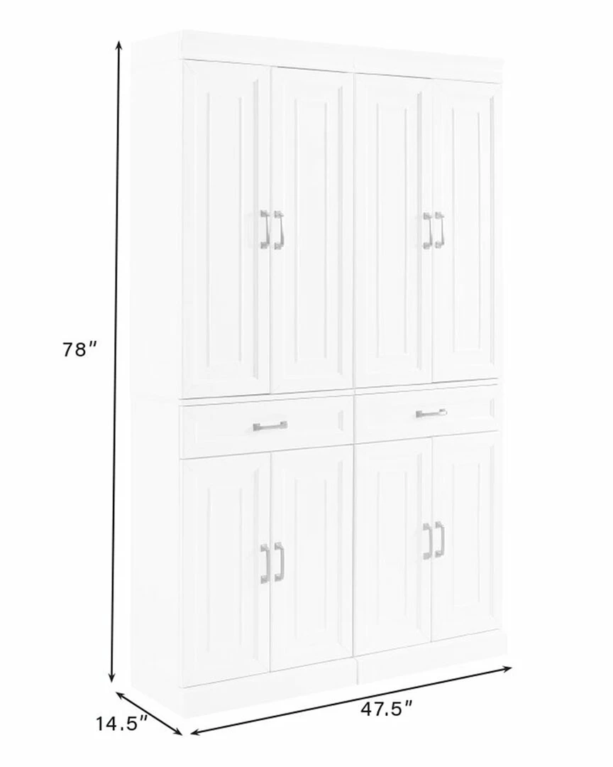 Crosley Furniture Stanton 2Pc Pantry Set - 2 Pantries Home Bookcases & Shelving - Image 3