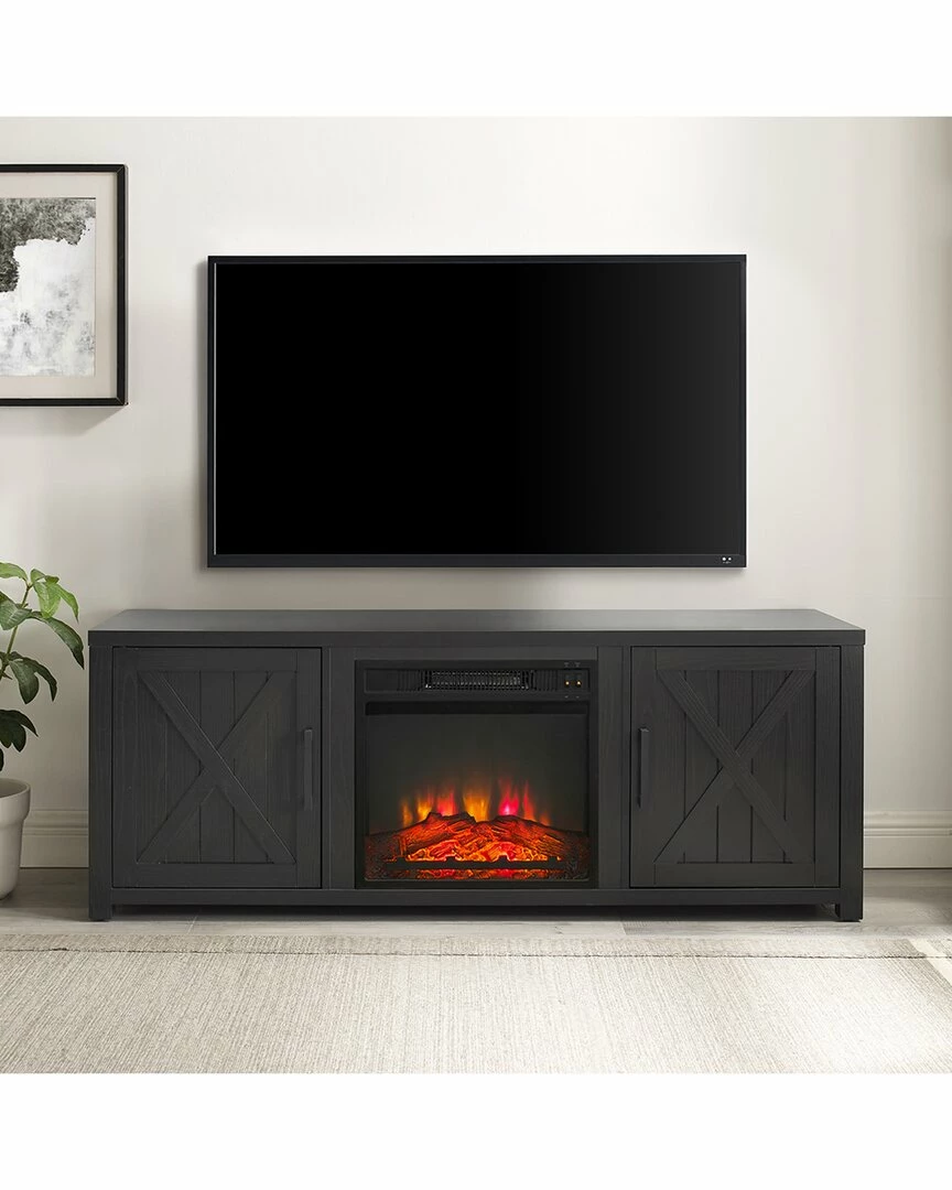 Crosley Furniture Gordon 58in Low-Profile TV Stand W/Fireplace Home TV Stands & Consoles - Image 2