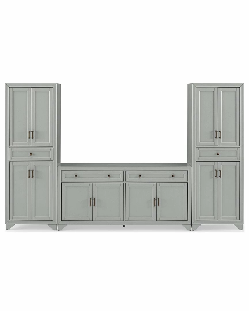 Crosley Furniture Tara 3Pc Sideboard And Pantry Set Home TV Stands & Consoles