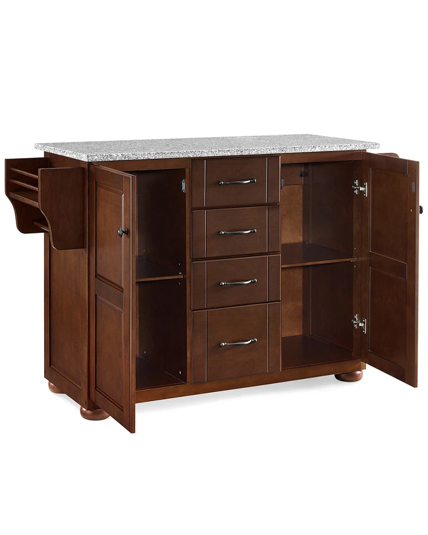Crosley Eleanor Granite Top Kitchen Cart Home Kitchen & Pantry Storage - Image 2