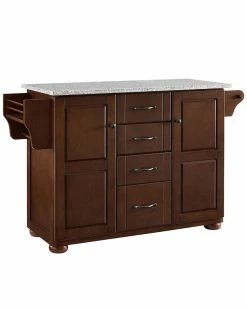 Crosley Eleanor Granite Top Kitchen Island Home Sideboards & Credenzas
