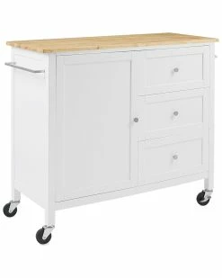 Crosley Soren Wood Top Kitchen Island/Cart Home Kitchen & Pantry Storage
