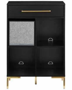 Crosley Juno Record Storage Cube Bookcase With Speaker Home TV Stands & Consoles