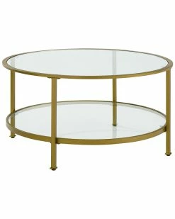 Crosley Aimee Glass Coffee Table Home Coffee Tables