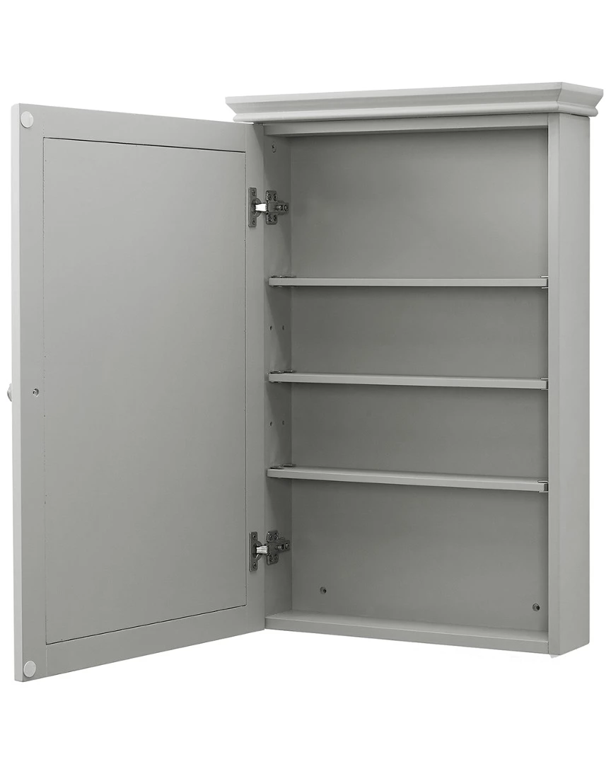 Crosley Lydia Mirrored Wall Cabinet Home Bookcases & Shelving - Image 2