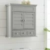 Crosley Lydia Wall Cabinet Home Bookcases & Shelving