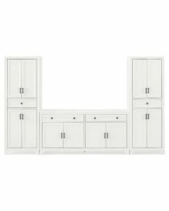 Crosley Furniture Tara 3Pc Sideboard And Pantry Set Home TV Stands & Consoles