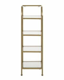 Crosley Aimee Short Etagere Home Bookcases & Shelving