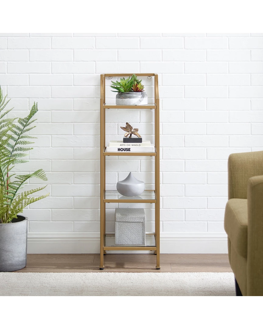 Crosley Aimee Short Etagere Home Bookcases & Shelving - Image 3