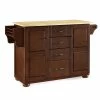 Crosley Eleanor Wood Top Kitchen Cart Home Kitchen & Pantry Storage