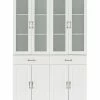 Crosley Furniture Stanton 2Pc Glass Door Pantry Set Home Bookcases & Shelving