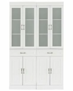 Crosley Furniture Stanton 2Pc Glass Door Pantry Set Home Bookcases & Shelving