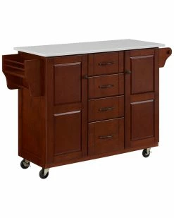 Crosley Eleanor Granite Top Kitchen Cart Home Kitchen & Pantry Storage