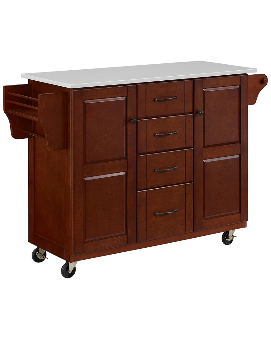 Crosley Eleanor Granite Top Kitchen Cart Home Kitchen & Pantry Storage