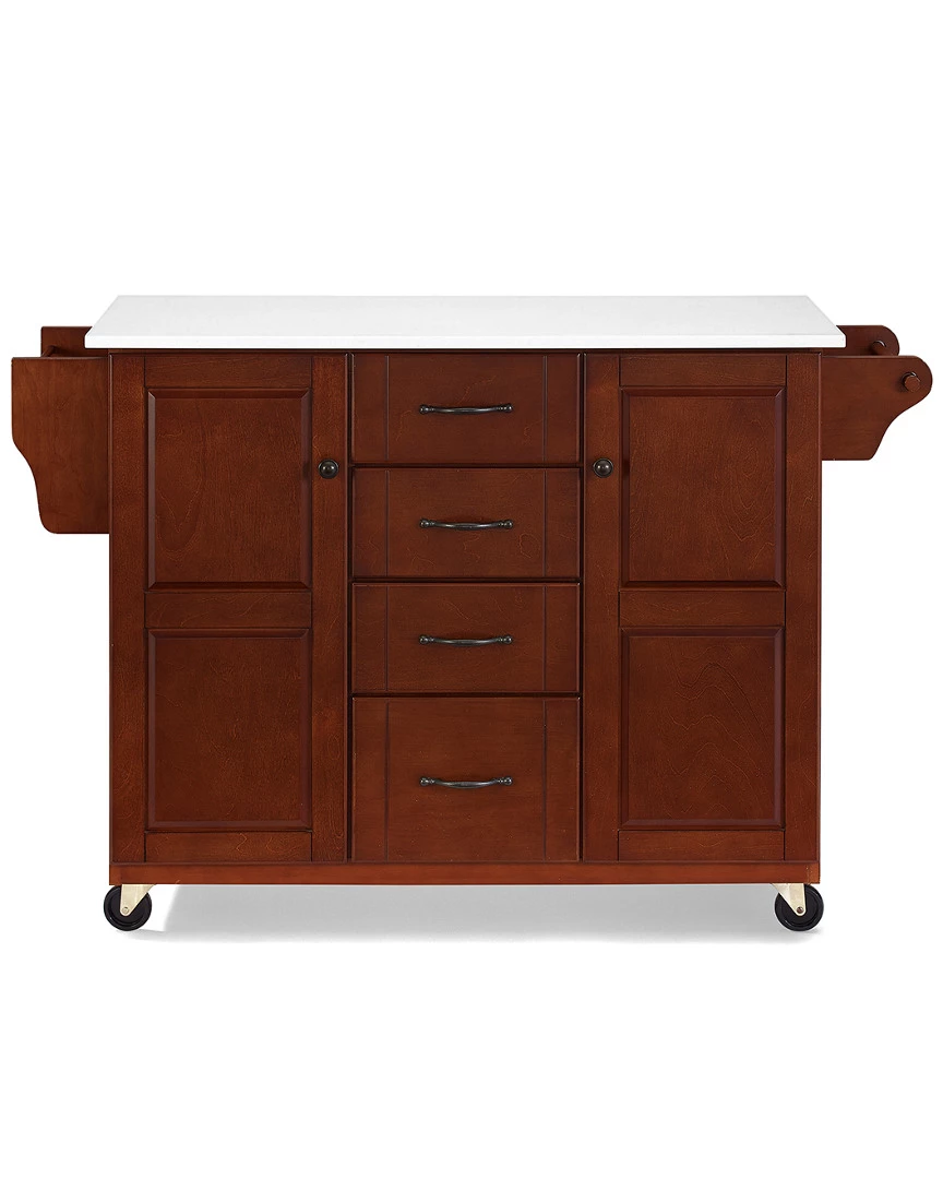 Crosley Eleanor Granite Top Kitchen Cart Home Kitchen & Pantry Storage - Image 2