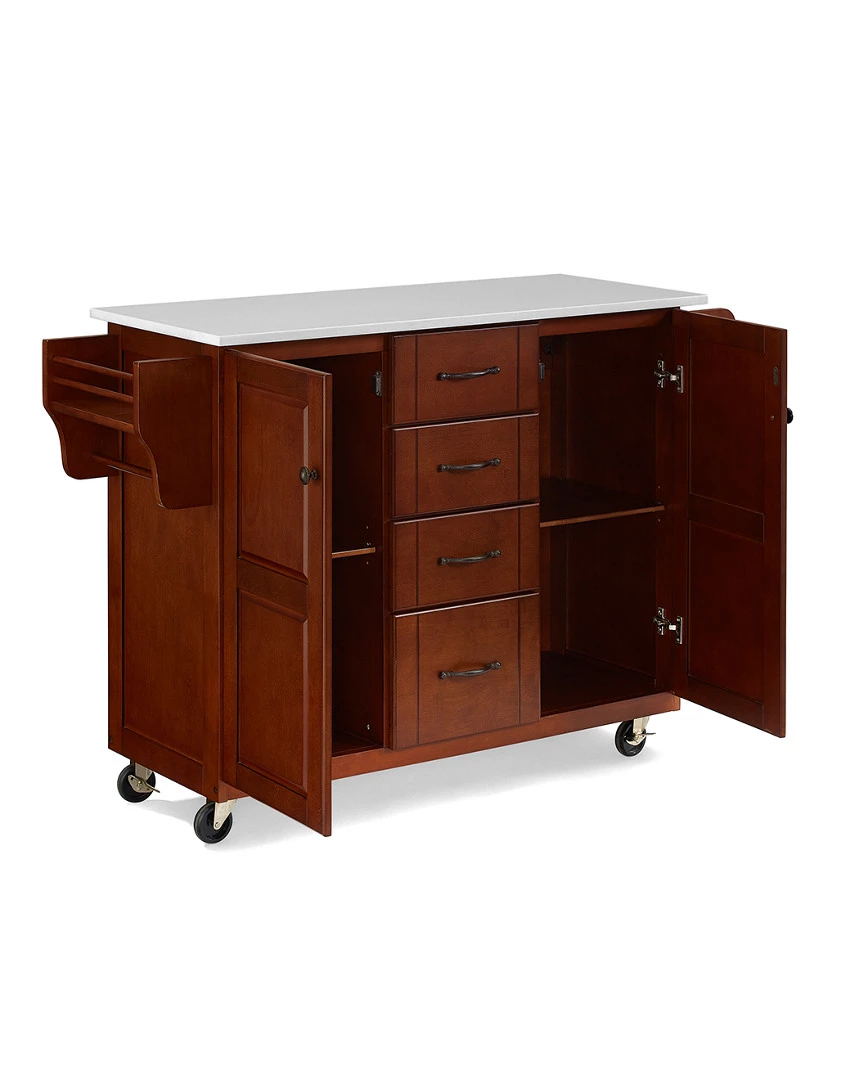 Crosley Eleanor Granite Top Kitchen Cart Home Kitchen & Pantry Storage - Image 3
