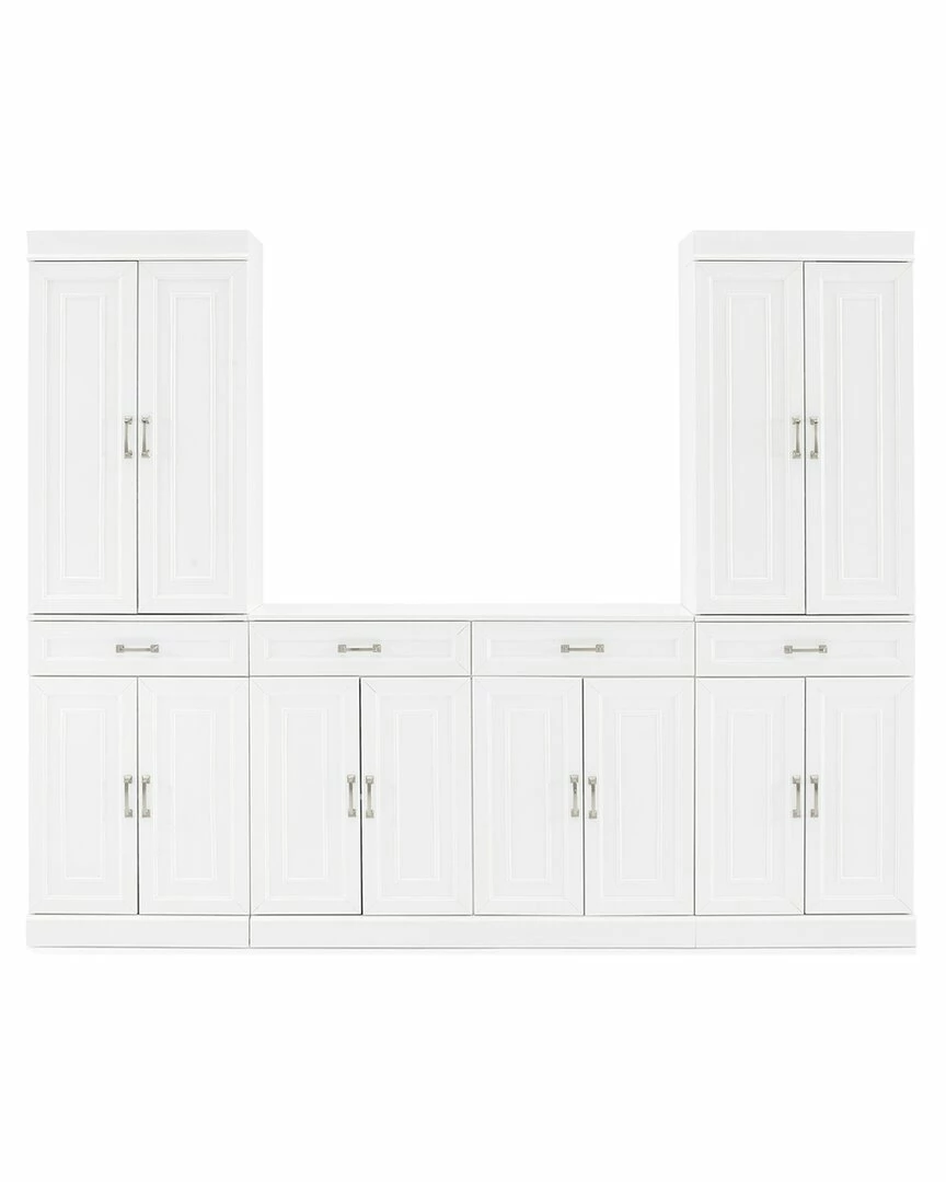 Crosley Furniture Stanton 3Pc Sideboard And Pantry Set Home TV Stands & Consoles