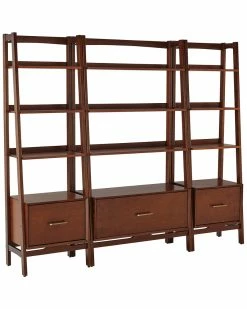 Crosley Landon 3pc Etagere Set Home Bookcases & Shelving