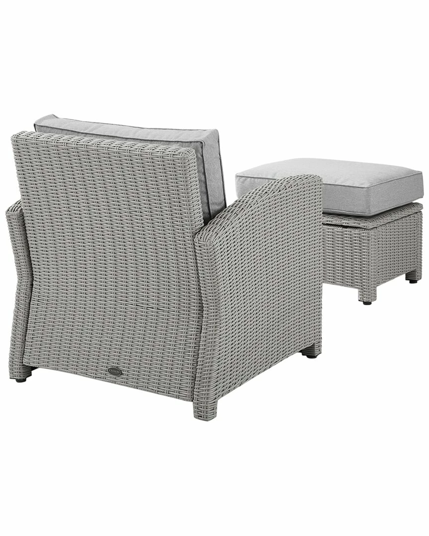 Crosley Bradenton 2Pc Outdoor Wicker Chair Set Home Seating - Image 3