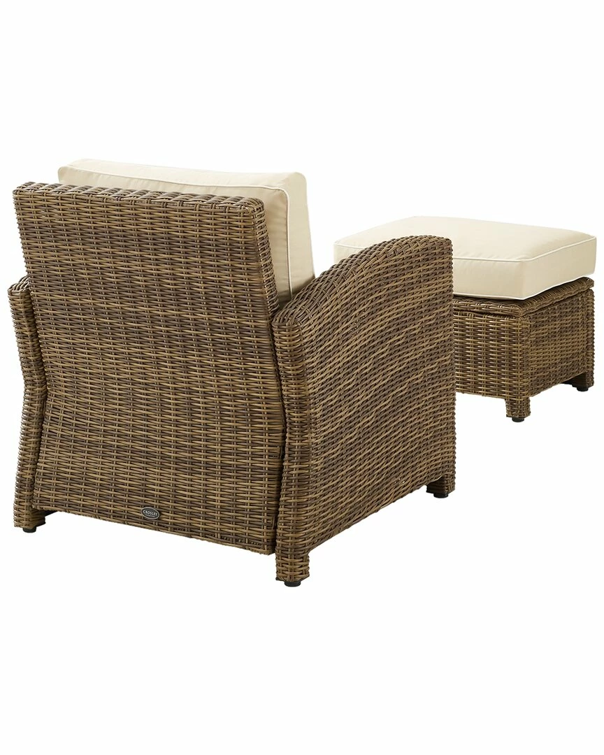 Crosley Bradenton 2Pc Outdoor Wicker Chair Set Home Seating - Image 3