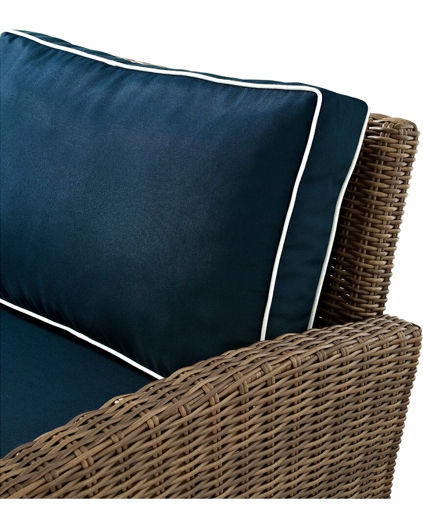 Crosley Bradenton 5Pc Outdoor Wicker Sectional Set Home Seating - Image 10