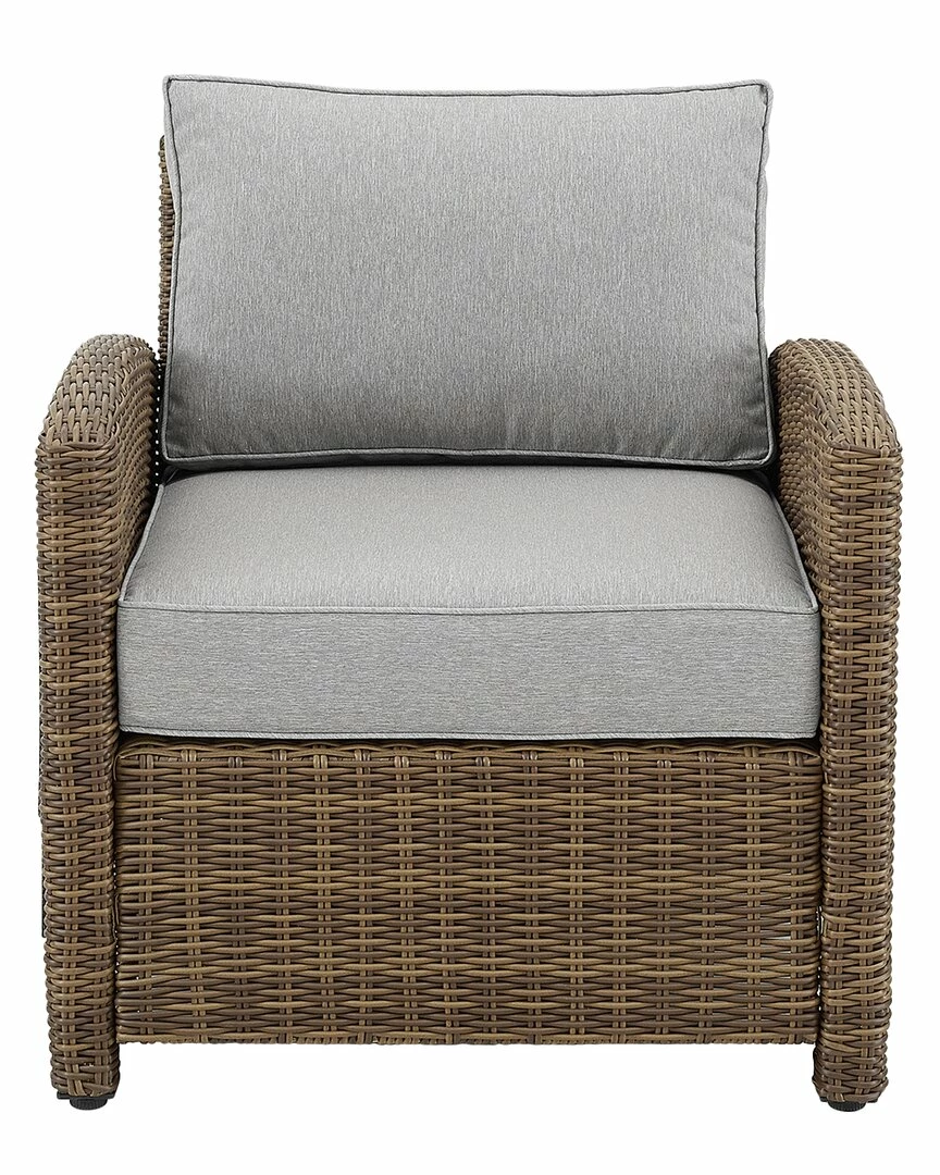 Crosley Bradenton Outdoor Wicker Armchair Home Seating - Image 2