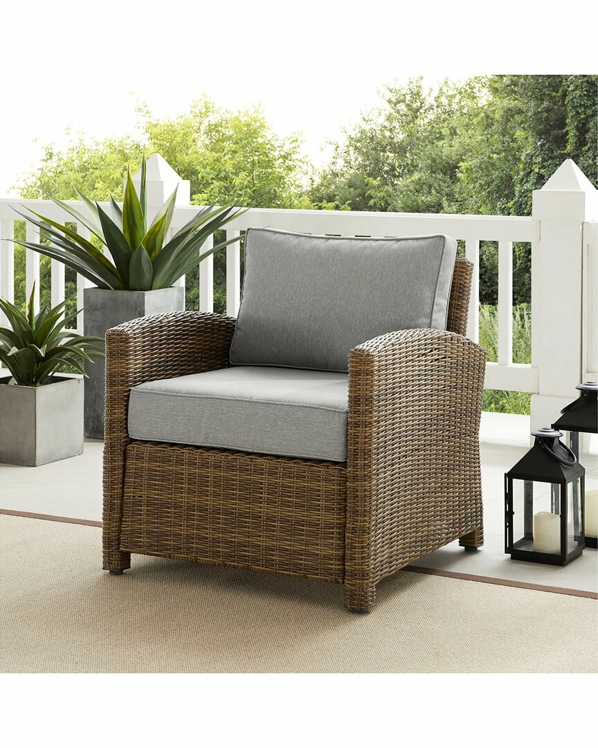 Crosley Bradenton Outdoor Wicker Armchair Home Seating - Image 6
