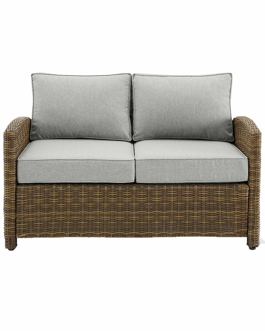 Crosley Bradenton Outdoor Wicker Loveseat Home Seating - Image 2