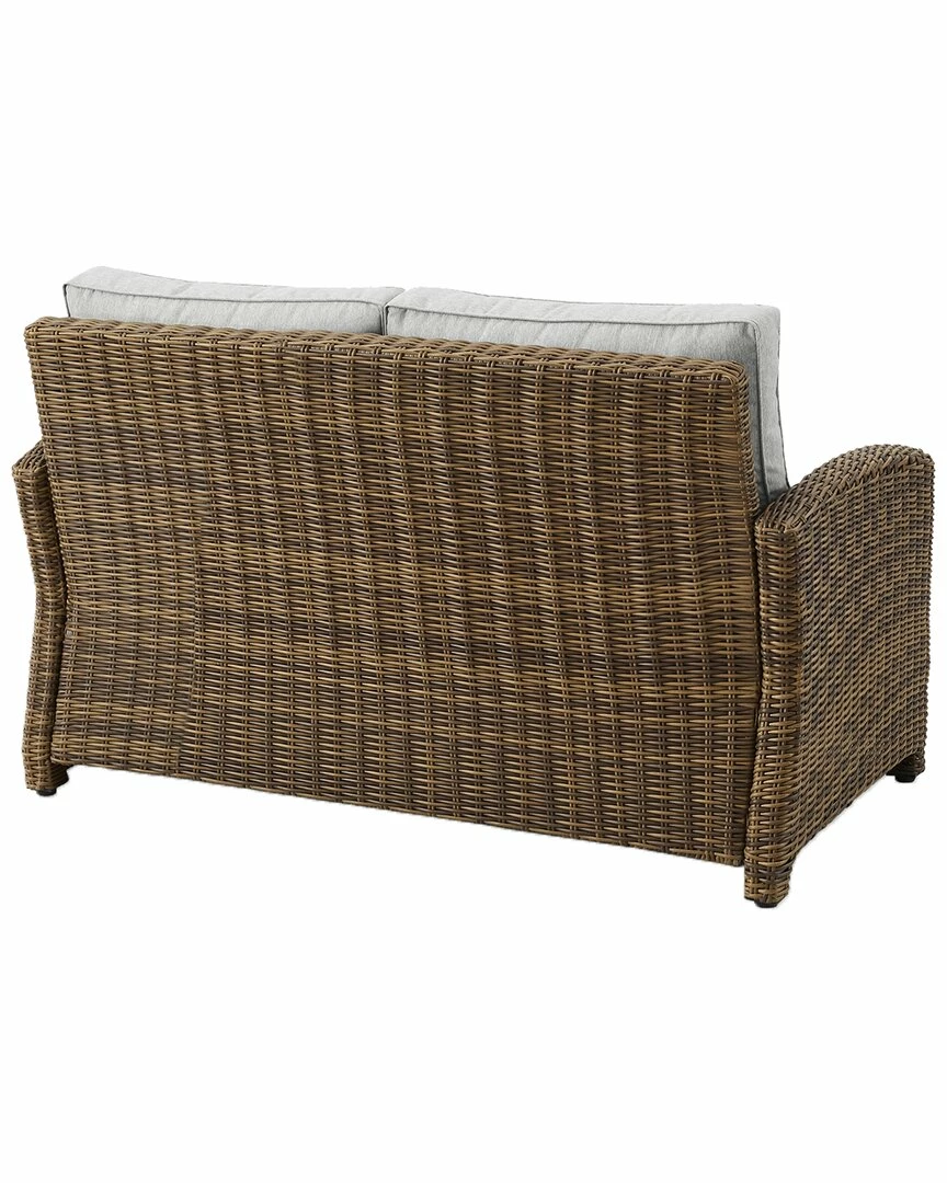 Crosley Bradenton Outdoor Wicker Loveseat Home Seating - Image 3